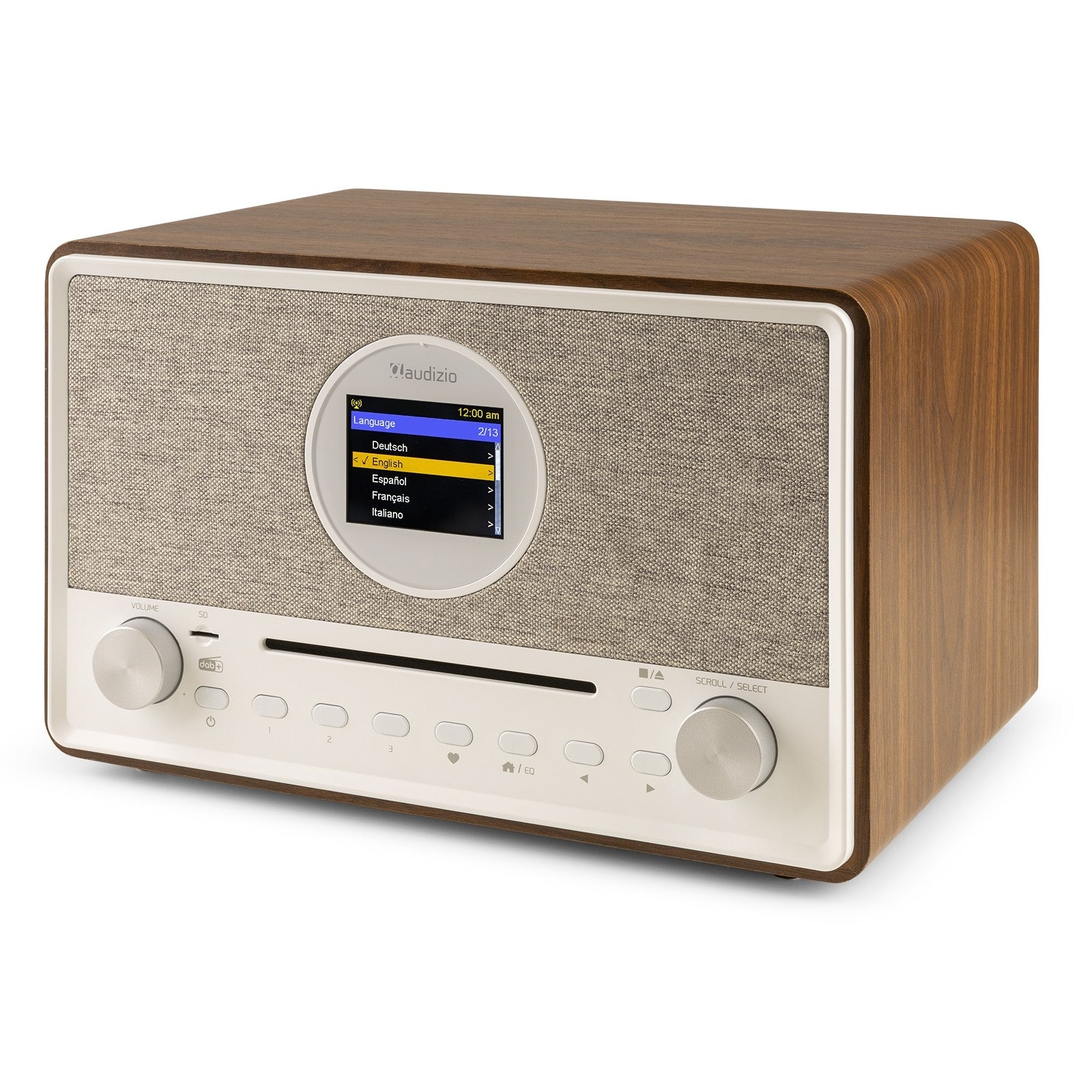 Audizio Lucca - Radio Internet con DAB+ y reproductor CD Madera - Tempo Shop