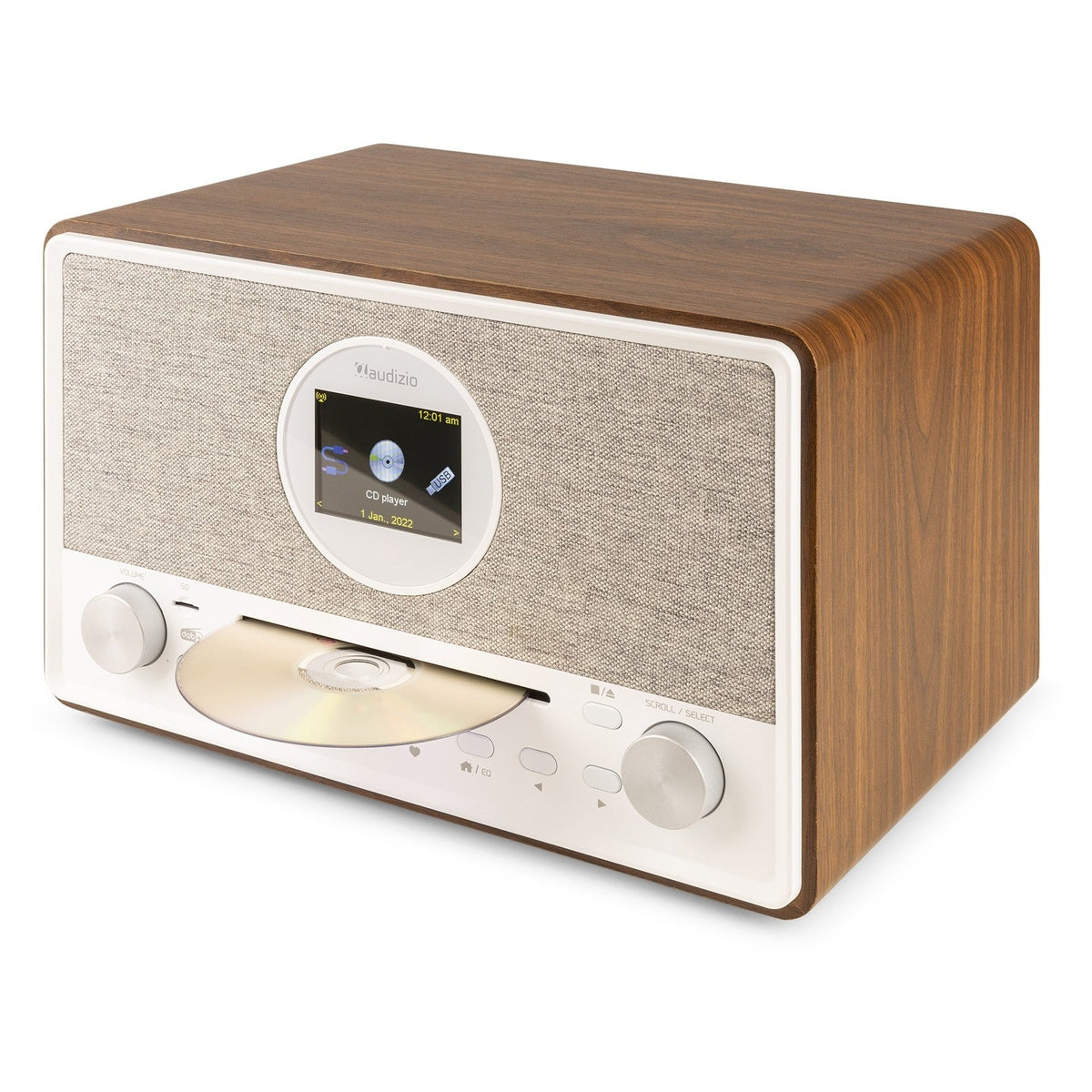 Audizio Lucca - Radio Internet con DAB+ y reproductor CD Madera - Tempo Shop