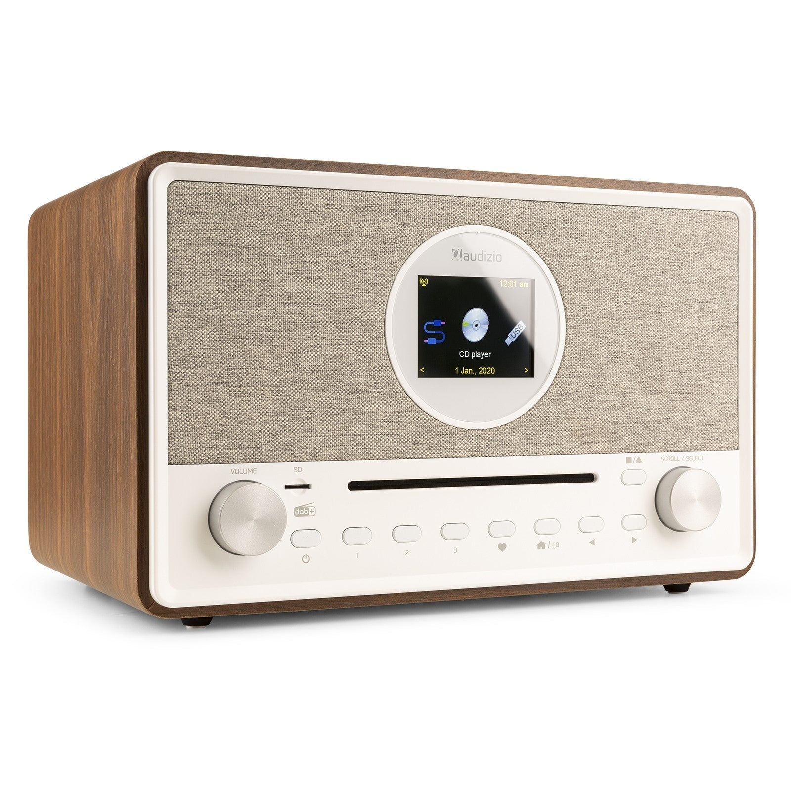 Audizio Lucca - Radio Internet con DAB+ y reproductor CD Madera - Tempo Shop