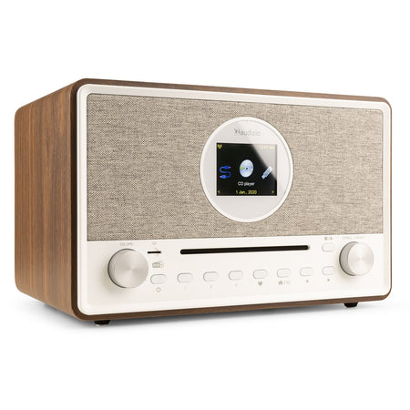 Audizio Lucca - Radio Internet con DAB+ y reproductor CD Madera - Tempo Shop