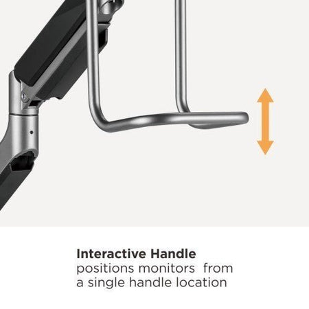 Audizio MAD20F - Brazo para dos monitores con asa 17 - 32" - Tempo Shop