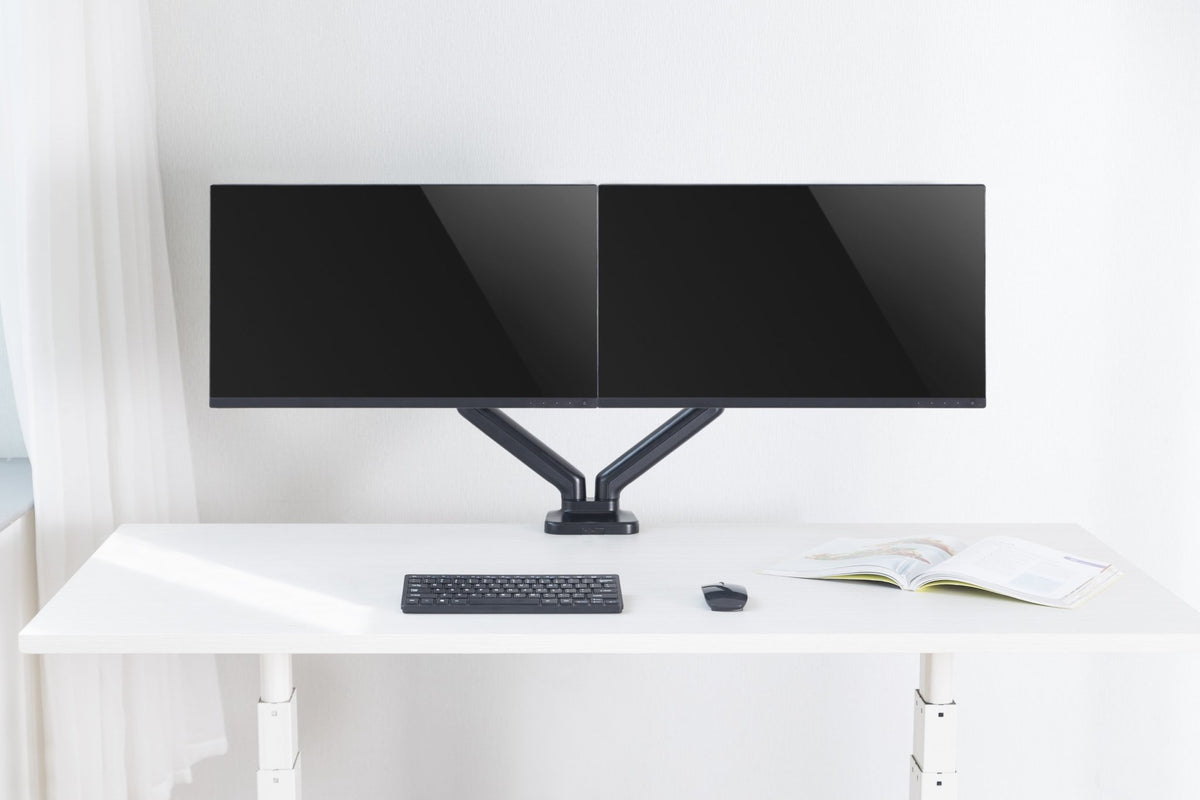 Audizio MAD20G - Brazo Doble para Monitor con amortiguador de gas 17” - 32” - Tempo Shop