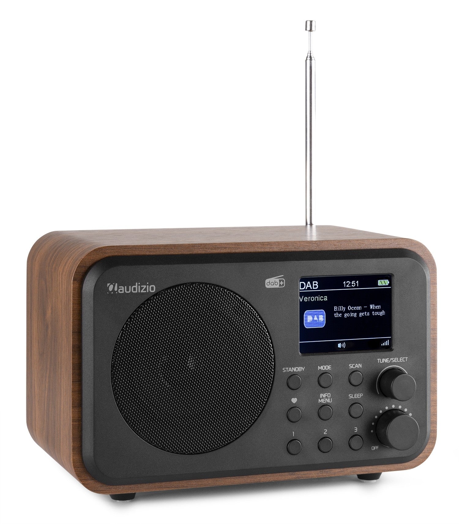 Audizio Milan - DAB+ Radio con Batería Madera - Tempo Shop