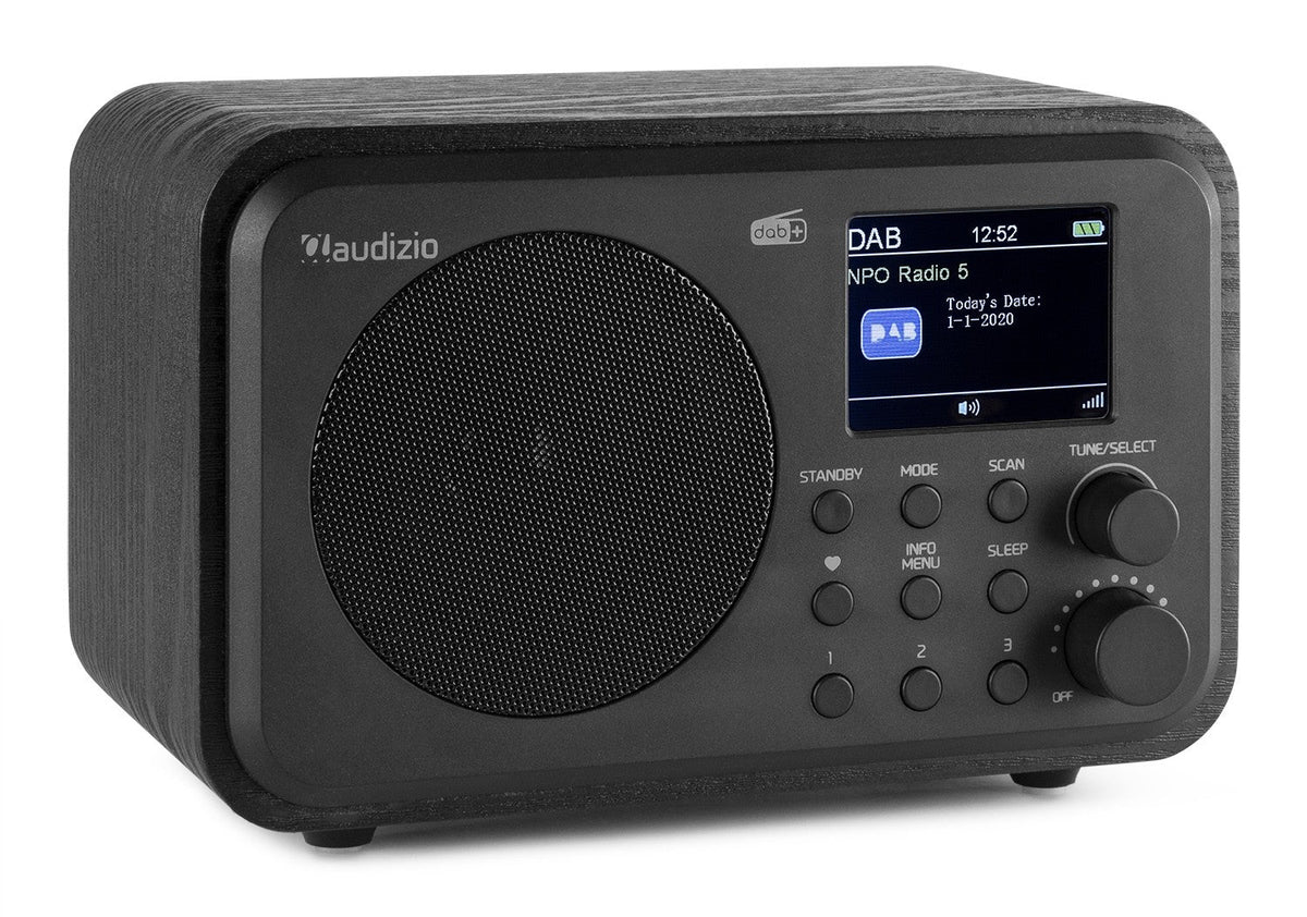 Audizio Milan - DAB+ Radio con Batería Negro - Tempo Shop