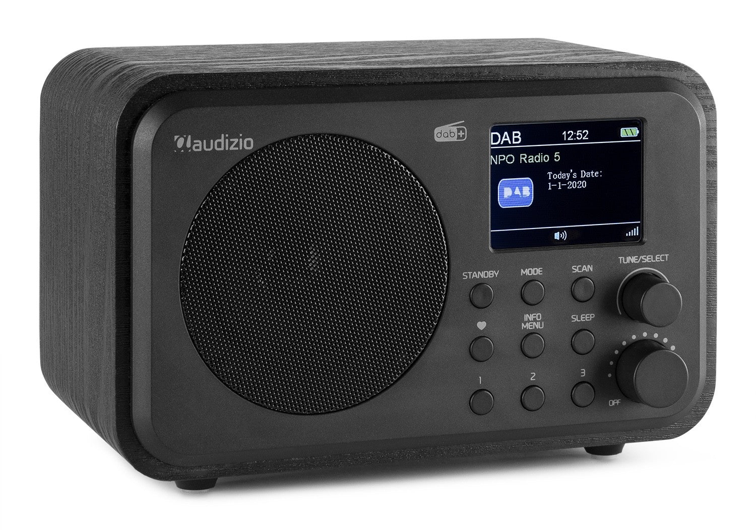 Audizio Milan - DAB+ Radio con Batería Negro - Tempo Shop