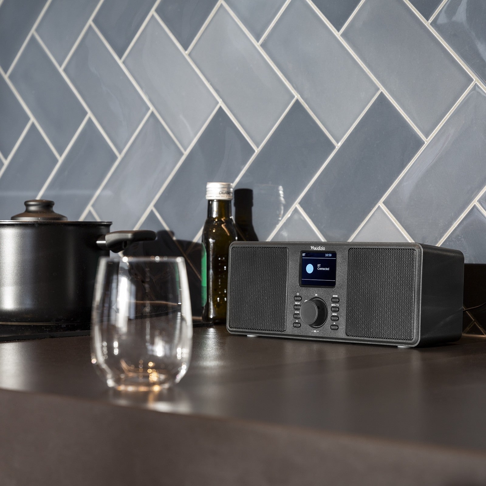 Audizio Monza - DAB+ Radio estéreo Negra - Tempo Shop