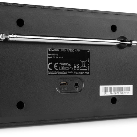 Audizio Novara - DAB+ Radio estéreo Negra - Tempo Shop