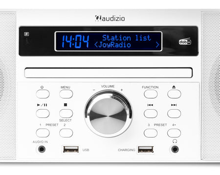 Audizio Prato - Sistema Musical todo - en - uno CD/DAB+ Blanco - Tempo Shop
