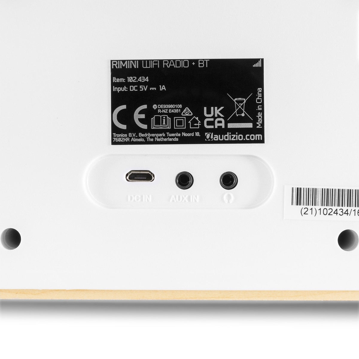 Audizio Rimini - Radio estéreo WiFi Internet Blanca - Tempo Shop