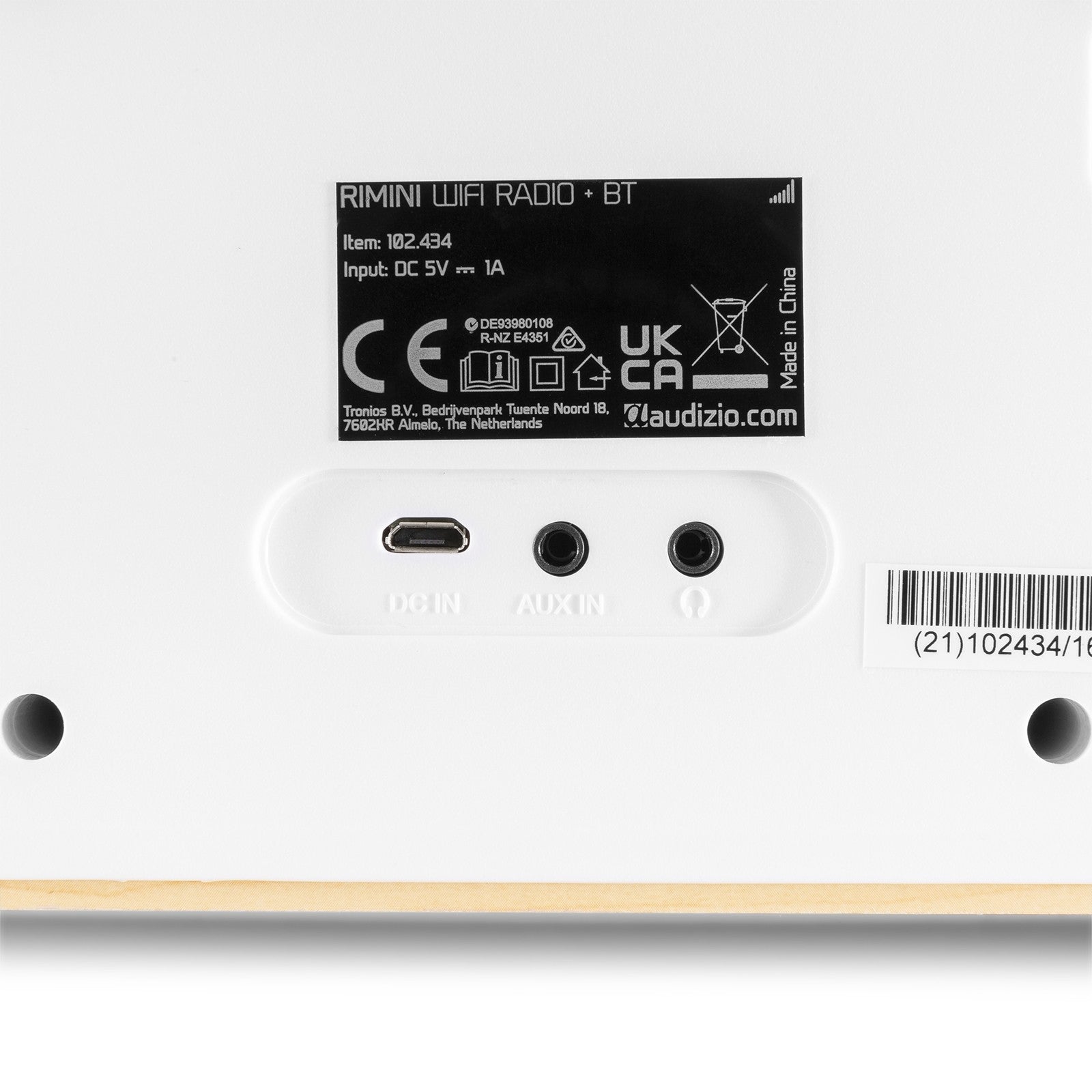 Audizio Rimini - Radio estéreo WiFi Internet Blanca - Tempo Shop