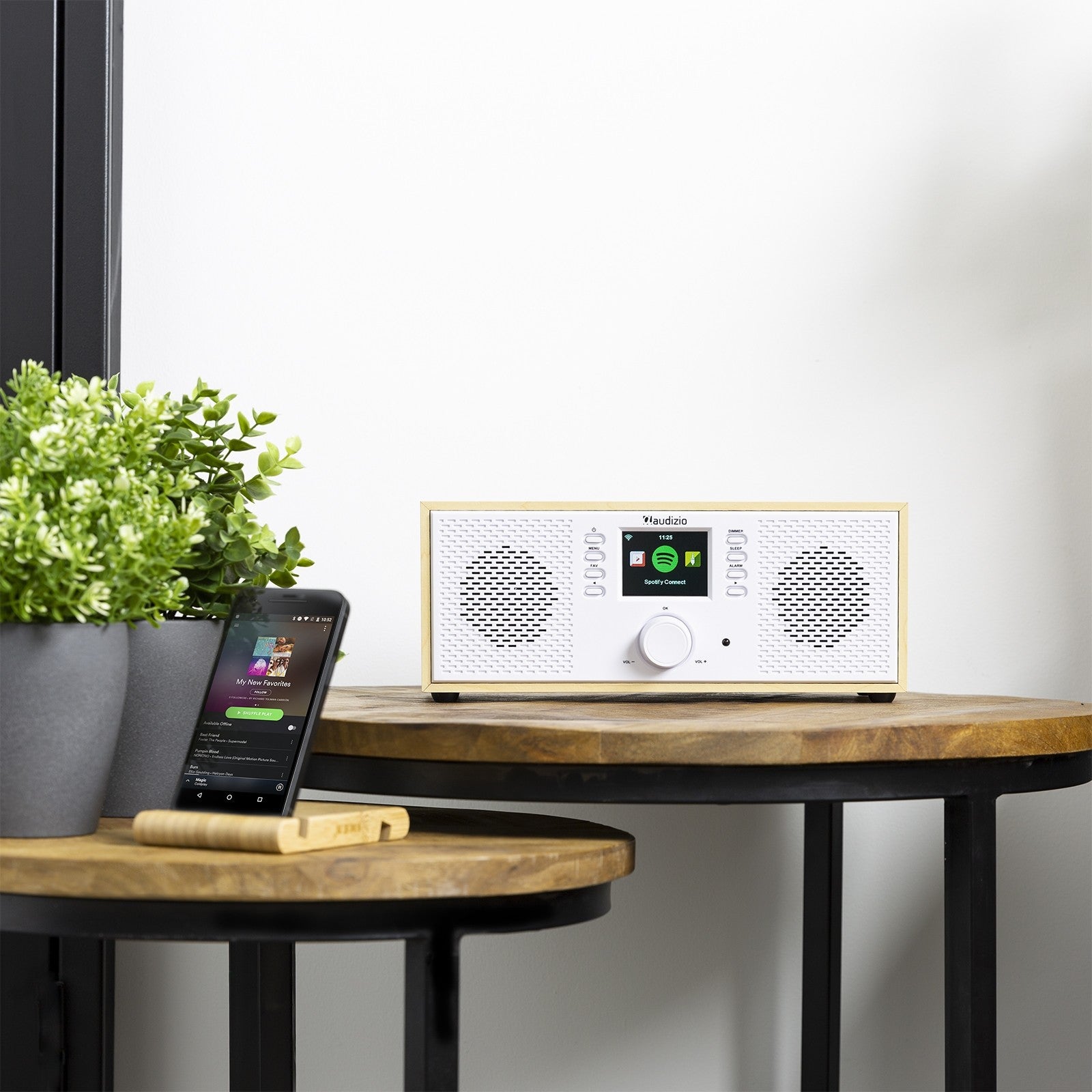 Audizio Rimini - Radio estéreo WiFi Internet Blanca - Tempo Shop