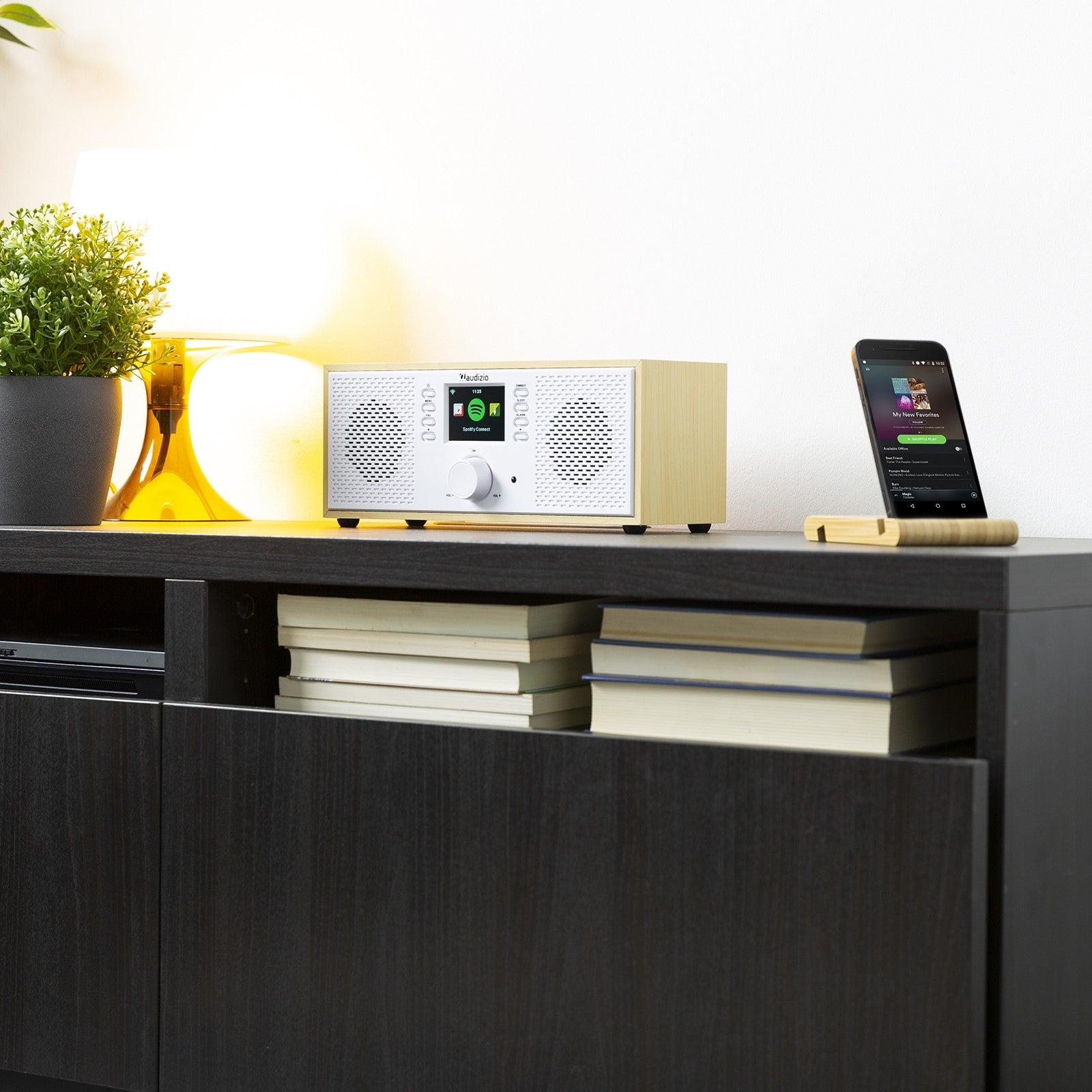 Audizio Rimini - Radio estéreo WiFi Internet Blanca - Tempo Shop