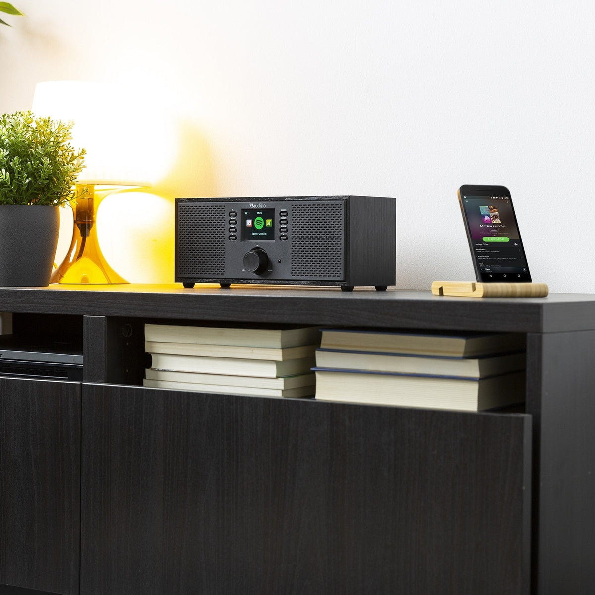 Audizio Rimini - Radio estéreo WiFi Internet Negra - Tempo Shop