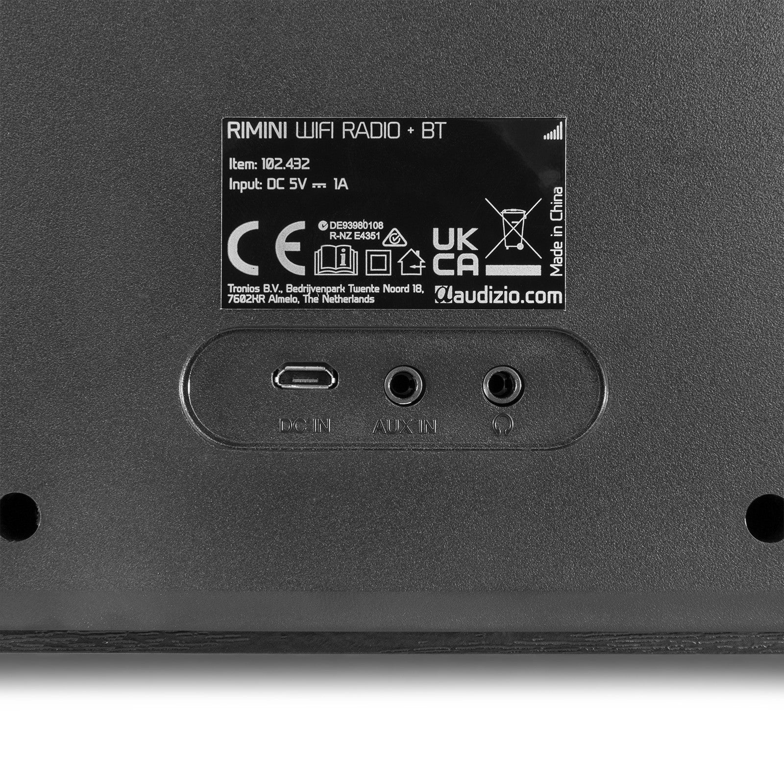 Audizio Rimini - Radio estéreo WiFi Internet Negra - Tempo Shop