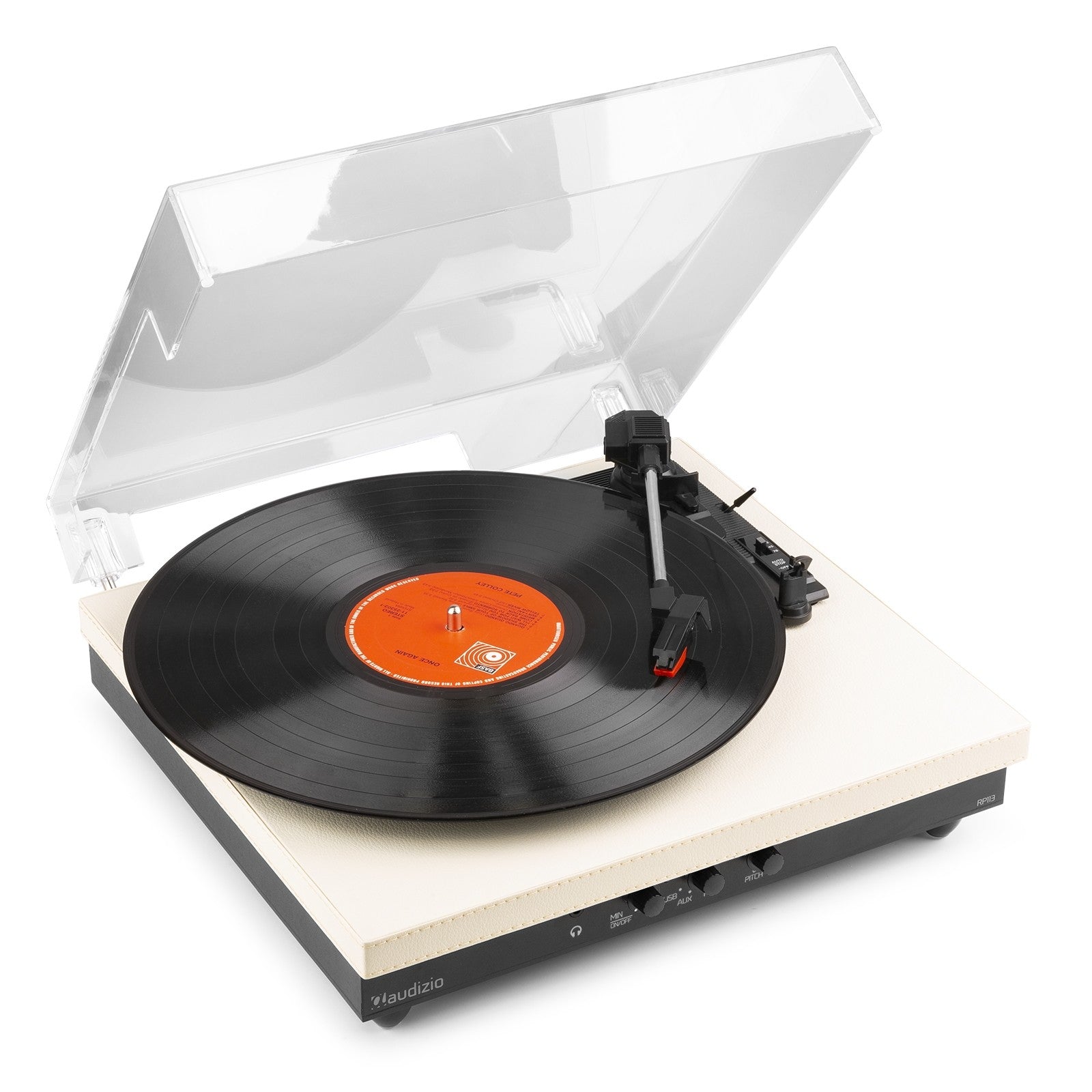 Audizio RP113C - Giradiscos con BT in/out Crema - Tempo Shop