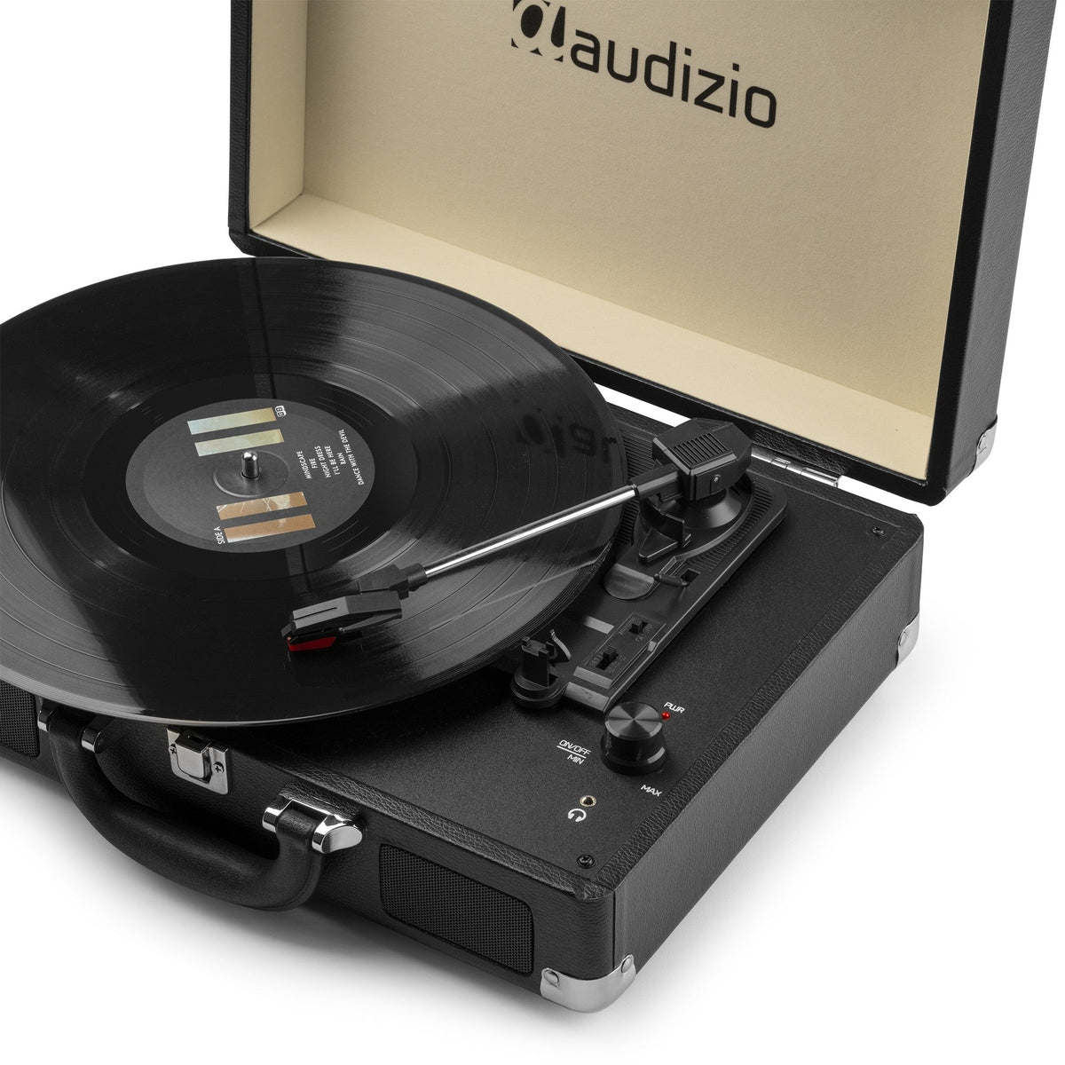 Audizio RP114BK - Giradiscos tipo Maletín, Negro - Tempo Shop