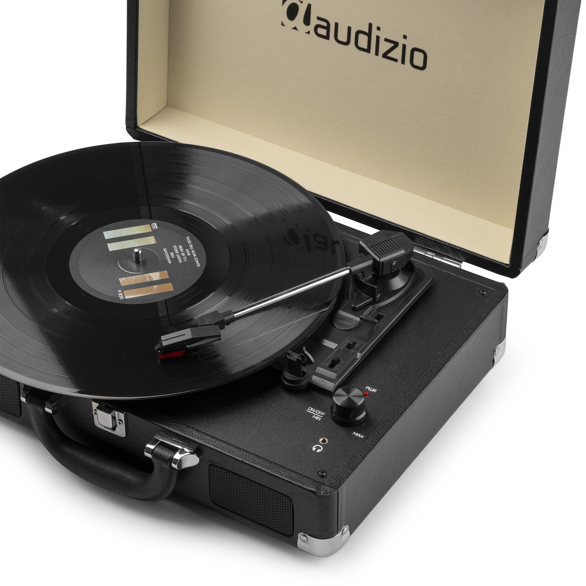 Audizio RP114BK - Giradiscos tipo Maletín, Negro - Tempo Shop