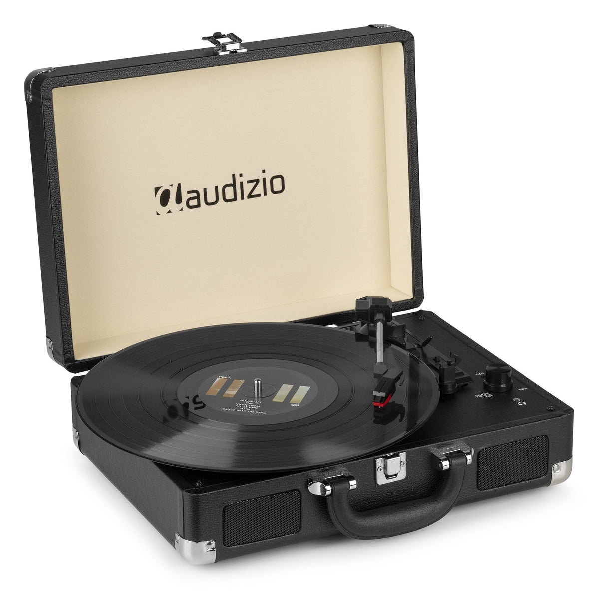 Audizio RP114BK - Giradiscos tipo Maletín, Negro - Tempo Shop