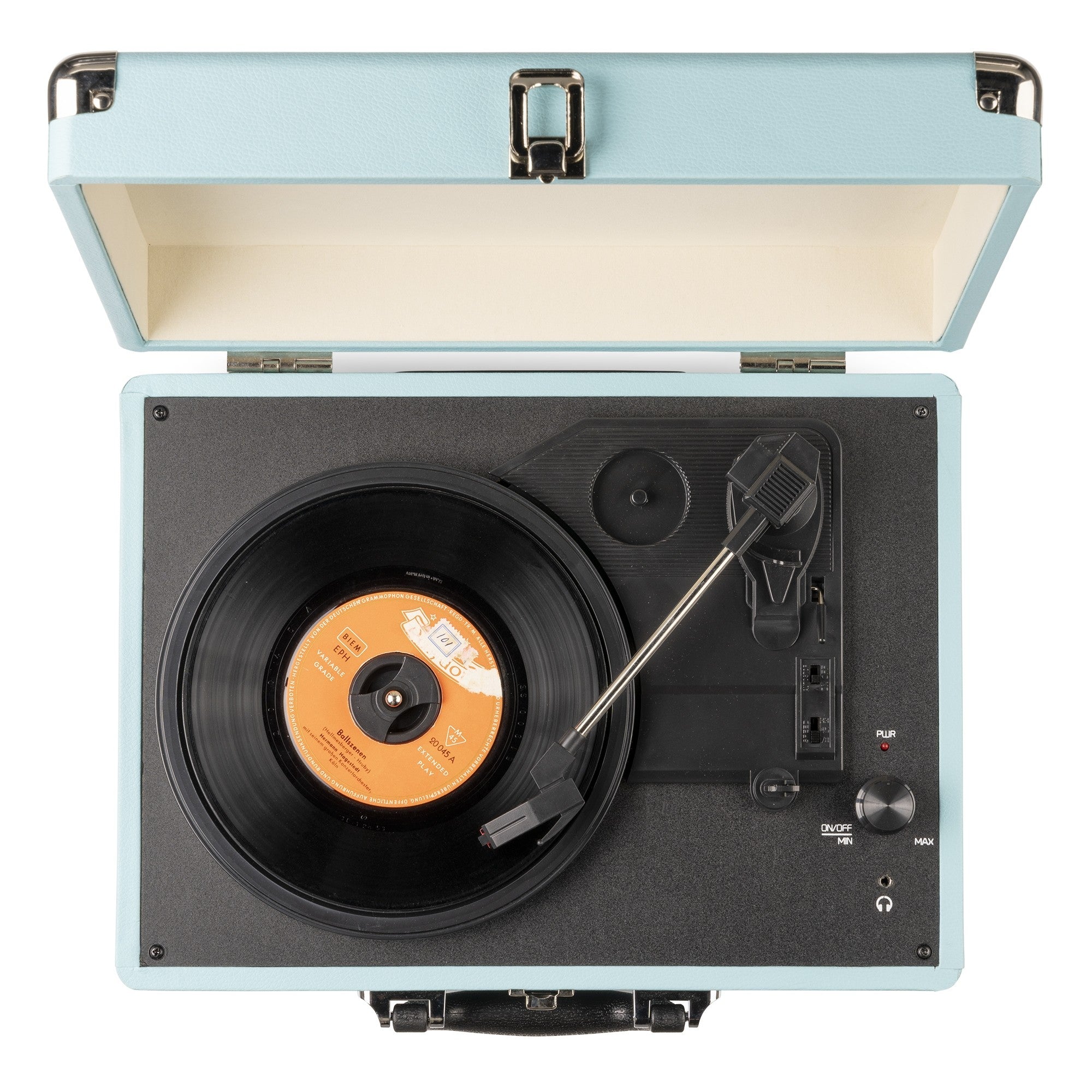 Audizio RP114BL - Giradiscos tipo Maletín, Azul - Tempo Shop