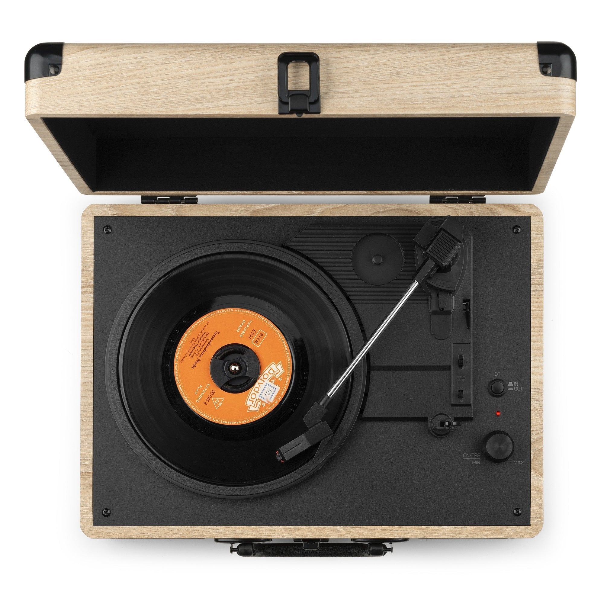 Audizio RP116LW - Maleta reproductor giradiscos con BT in/out - Tempo Shop