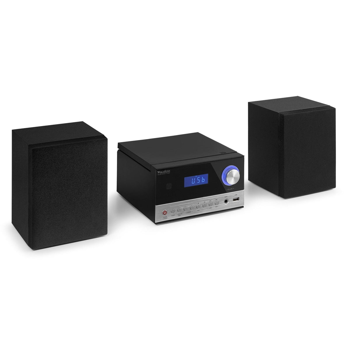 Audizio Toulon - Sistema Micro HiFi Negro/Plata - Tempo Shop