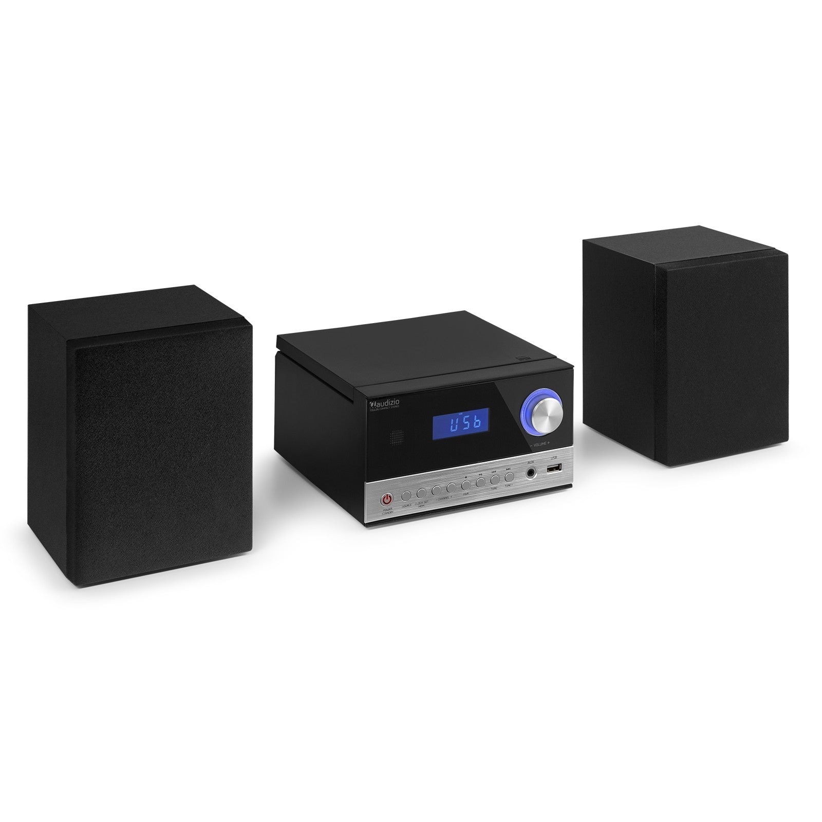 Audizio Toulon - Sistema Micro HiFi Negro/Plata - Tempo Shop