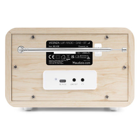 Audizio Vicenza - WIFI Radio Internet con DAB+ y batería Blanco - Tempo Shop