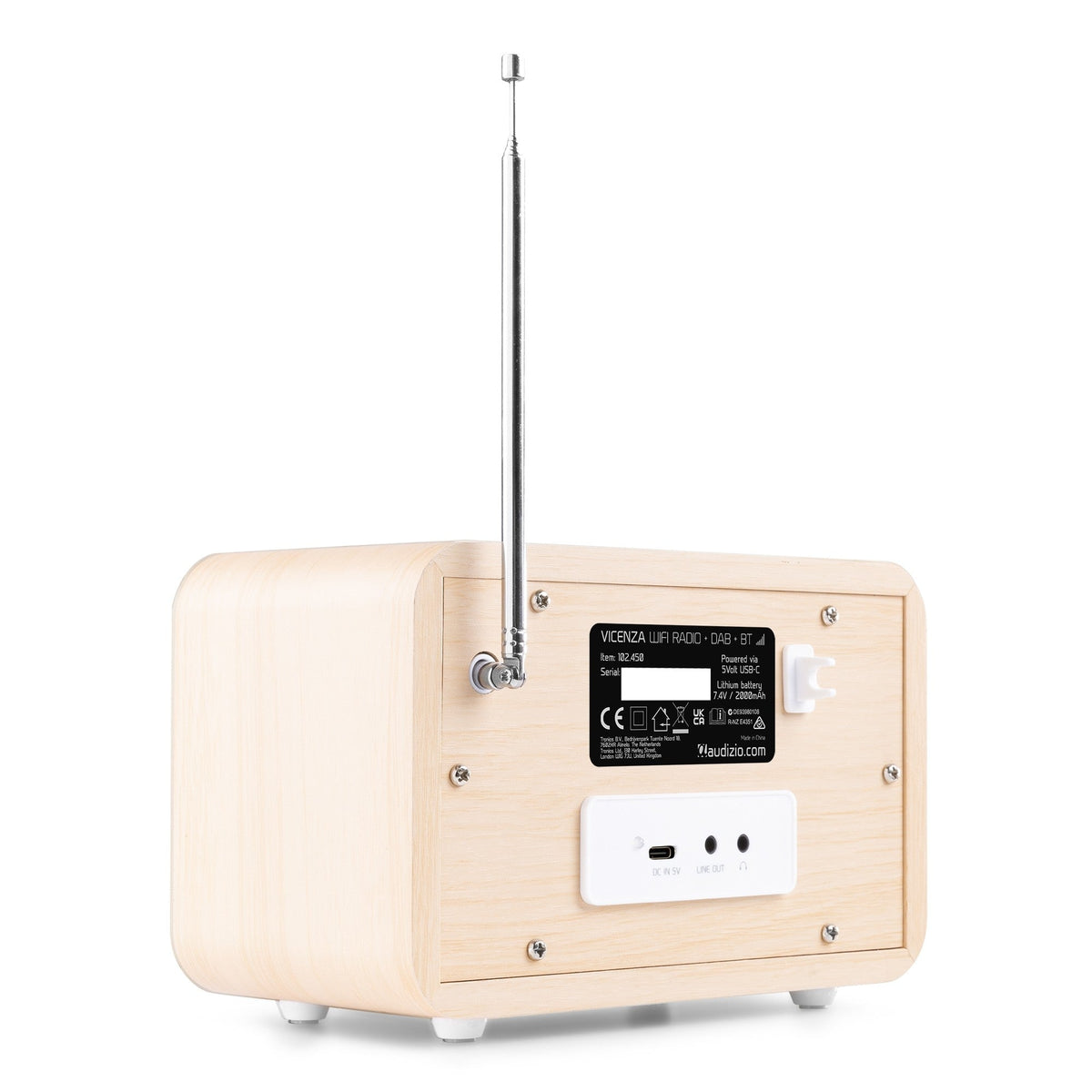 Audizio Vicenza - WIFI Radio Internet con DAB+ y batería Blanco - Tempo Shop