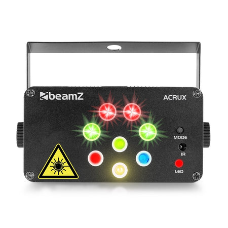 beamZ Acrux - Quatro R/G Party Laser con RGBW - Tempo Shop
