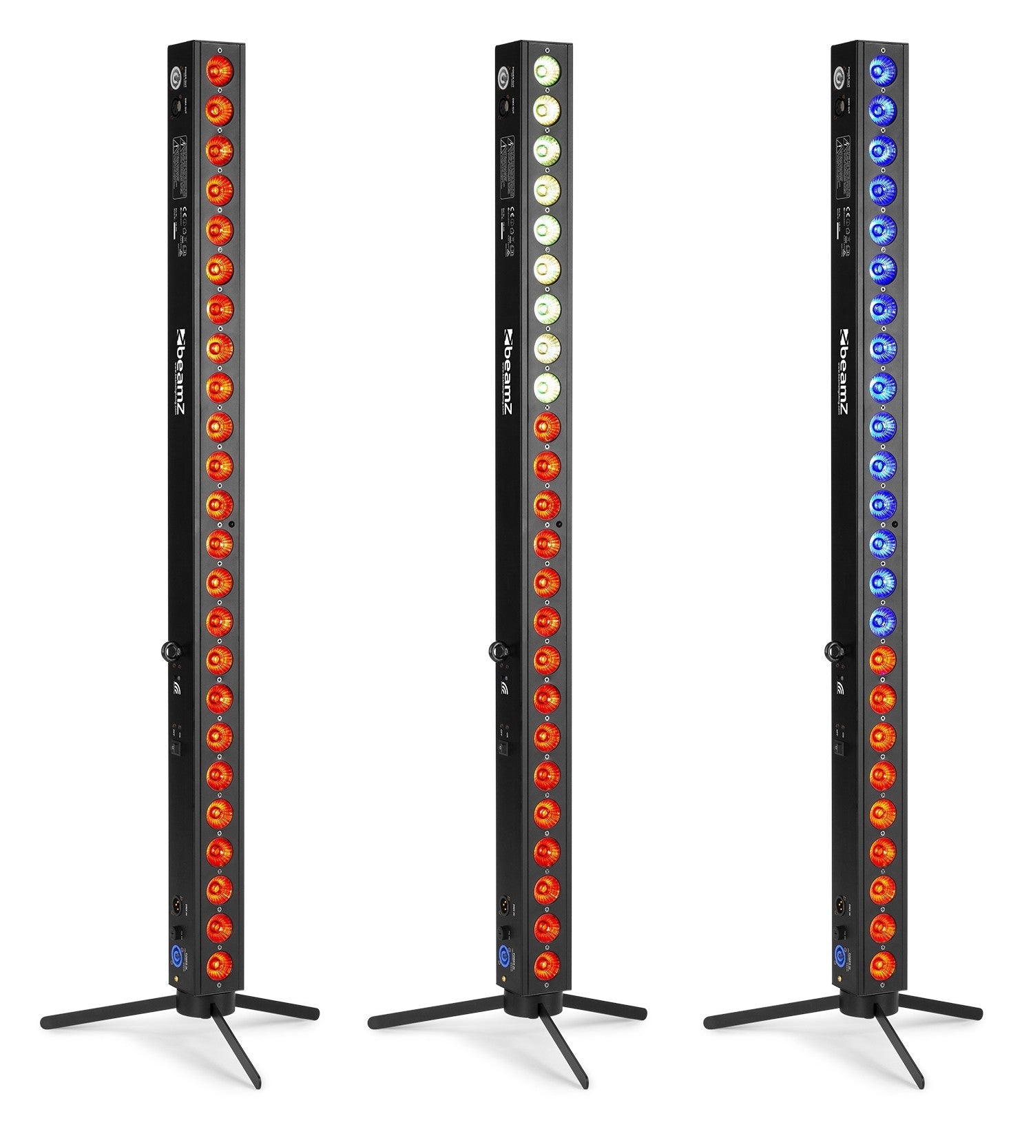 beamZ BBB243 - Barra LED 24x 3W RGB alimentada por batería - Tempo Shop