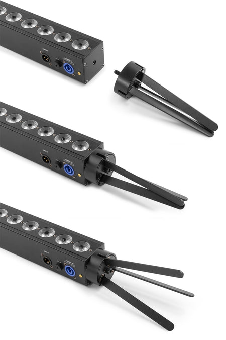 beamZ BBB243 - Barra LED 24x 3W RGB alimentada por batería - Tempo Shop