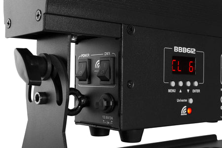 beamZ BBB612 - Barra con bateria 6x 12W - Tempo Shop