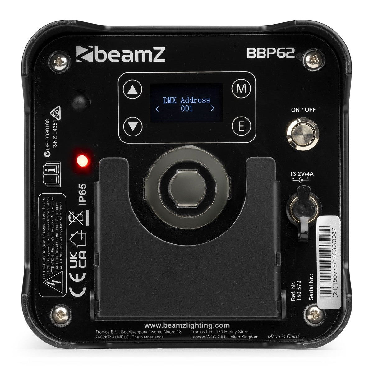 beamZ BBP62 - Conjuntos focos Uplight, 6 focos Uplights (in/out) en Flightcase con cargador - Tempo Shop