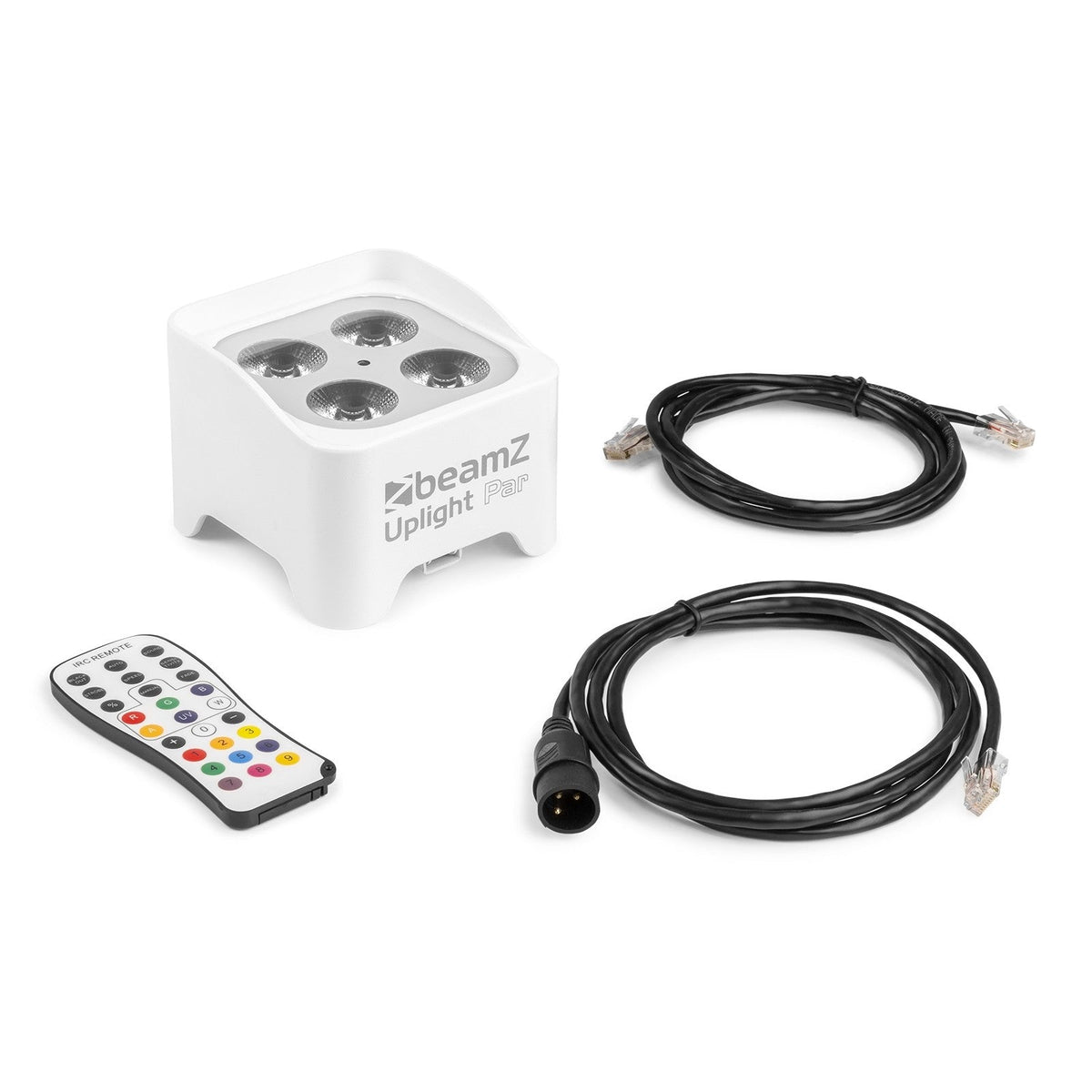 beamZ BBP90W - Foco Uplight a batería 4x 4W Blanco - Tempo Shop