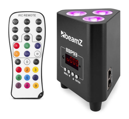 beamZ BBP93 - Foco PAR Batería 3x 10W - Tempo Shop