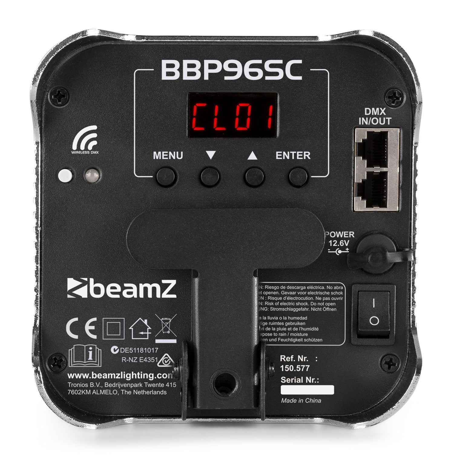 beamZ BBP96SC - Foco PAR con bateria 6x 12W WDMX - Tempo Shop