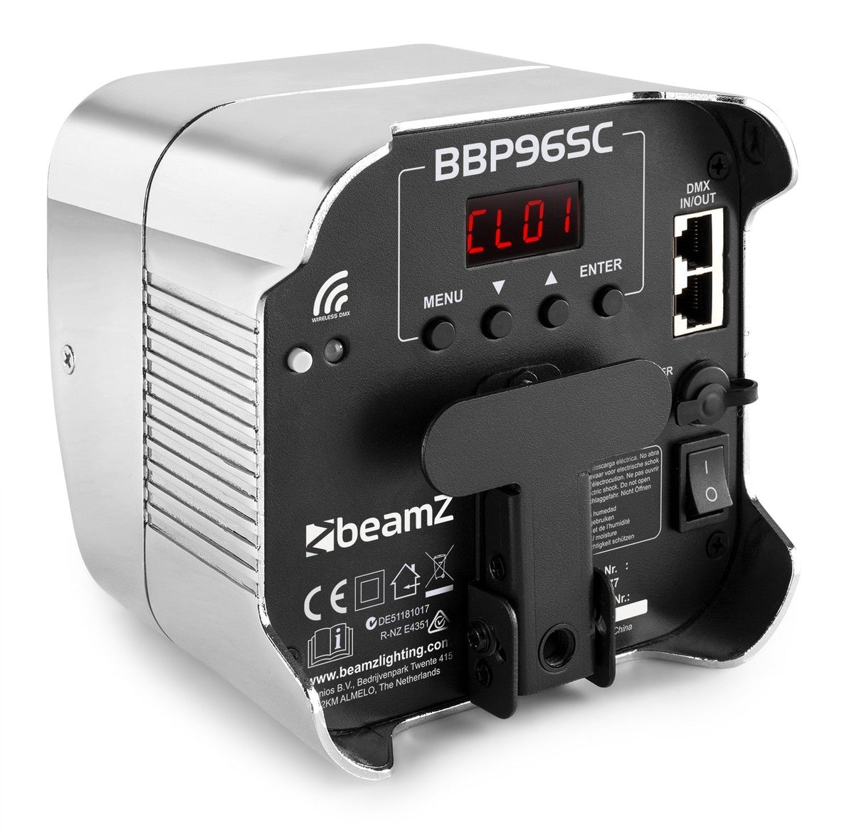 beamZ BBP96SC - Foco PAR con bateria 6x 12W WDMX - Tempo Shop