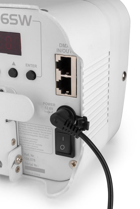 beamZ BBP96SW - Foco PAR con bateria 6x 12W WDMX - Tempo Shop