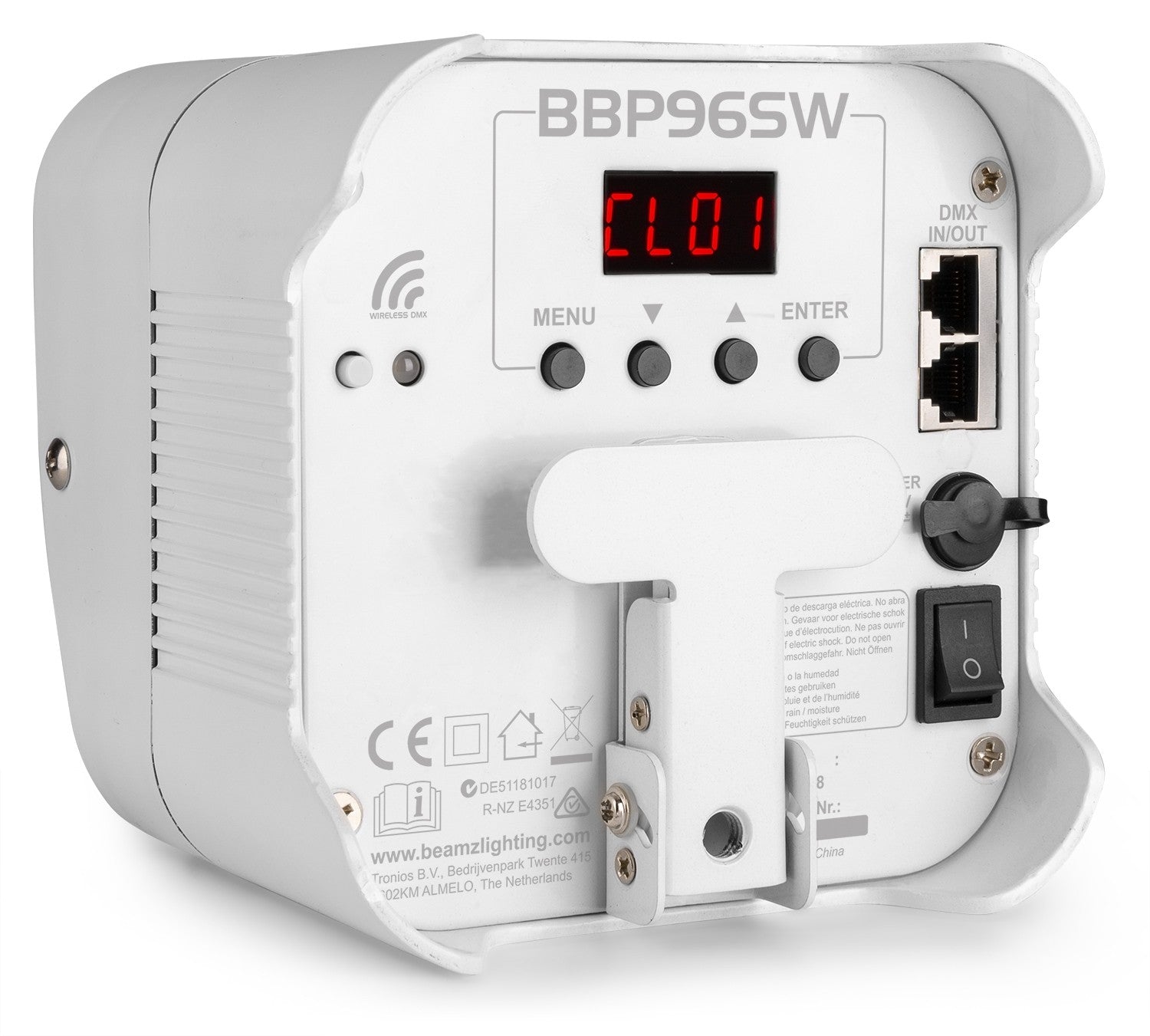 beamZ BBP96SW - Foco PAR con bateria 6x 12W WDMX - Tempo Shop