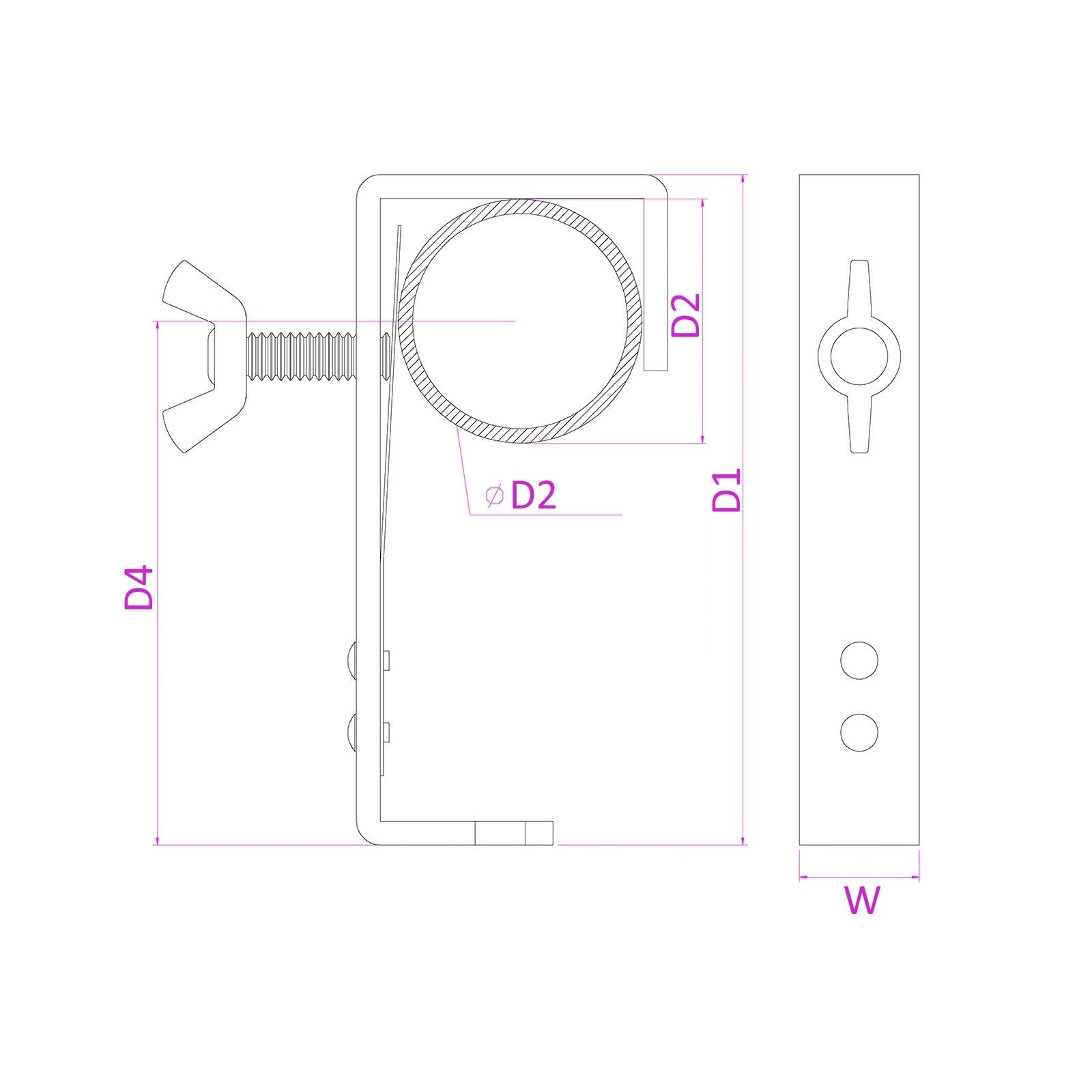 beamZ BCQ50B - 50 - Gancho de montaje Quick Lock Negro 50kg - Tempo Shop
