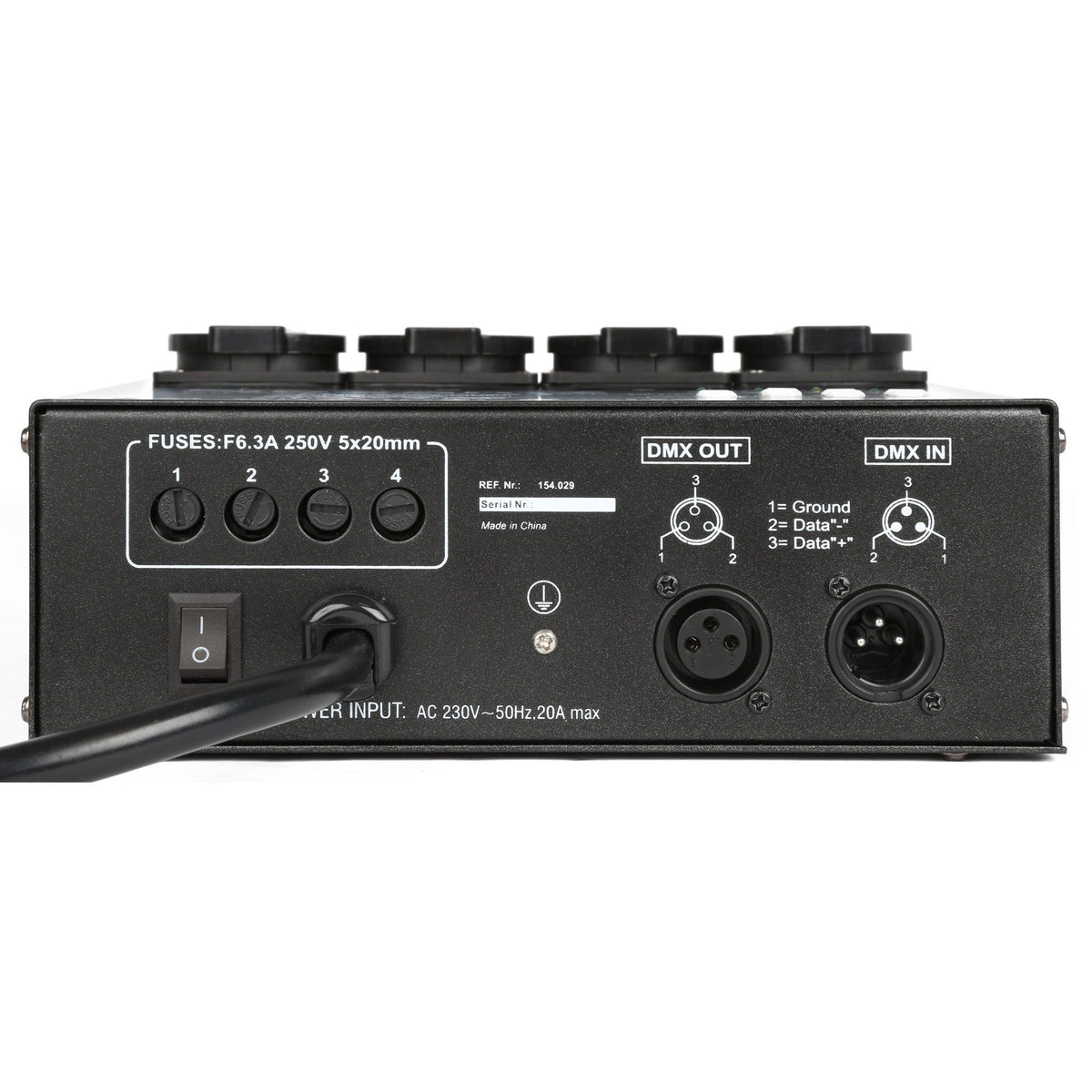 beamZ 154.029 - Panel de interruptores DMX512 4 canales - Tempo Shop