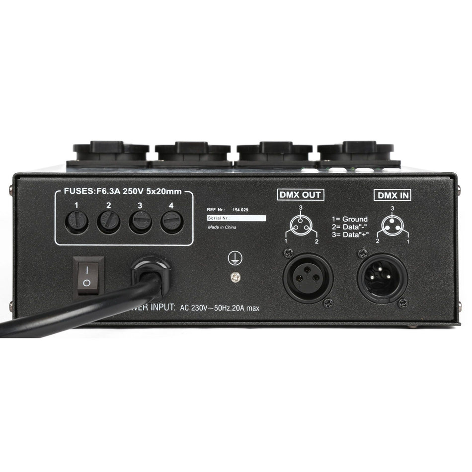 beamZ 154.029 - Panel de interruptores DMX512 4 canales - Tempo Shop