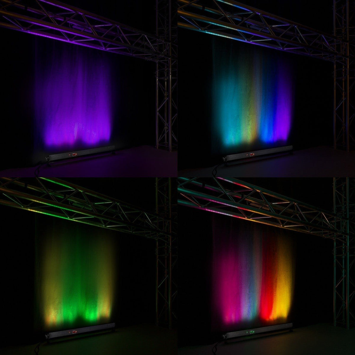 beamZ BBB243 - Barra LED 24x 3W RGB alimentada por batería - Tempo Shop