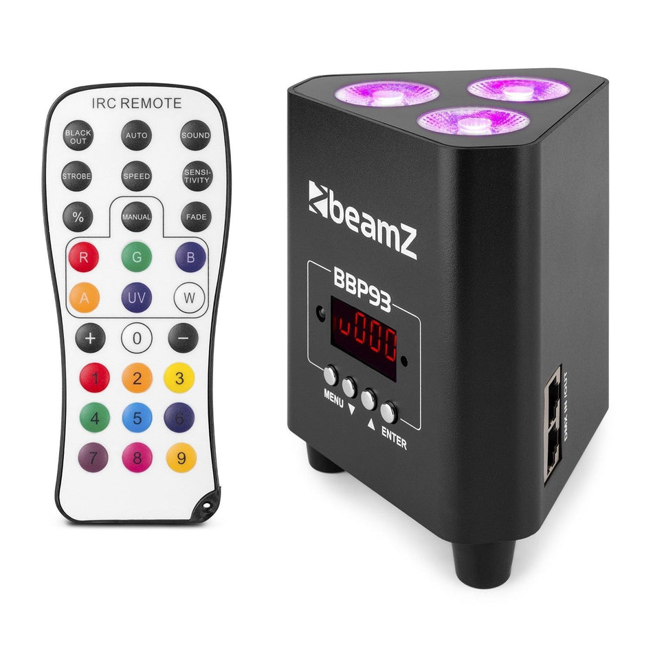beamZ BBP93 - Foco PAR Batería 3x 10W - Tempo Shop