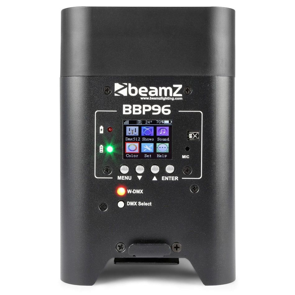 beamZ BBP96 - Foco Par con bateria 6x 12W - Tempo Shop