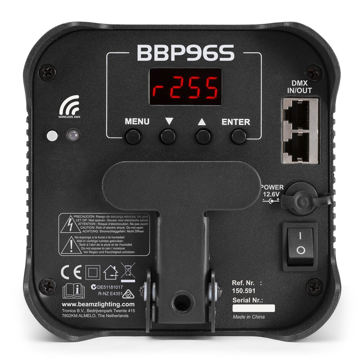 beamZ BBP96S - Foco PAR con bateria 6x 12W WDMX - Tempo Shop