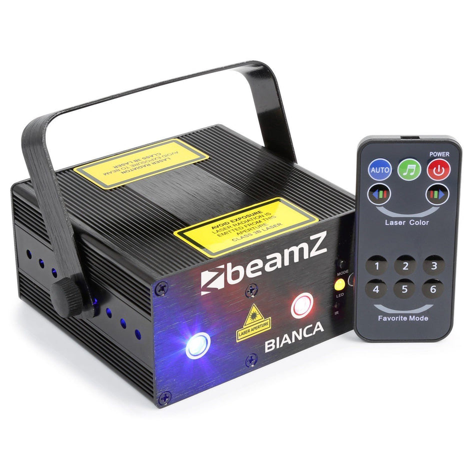 beamZ Bianca - Doble Laser 330mW RGB Gobo IRC - Tempo Shop