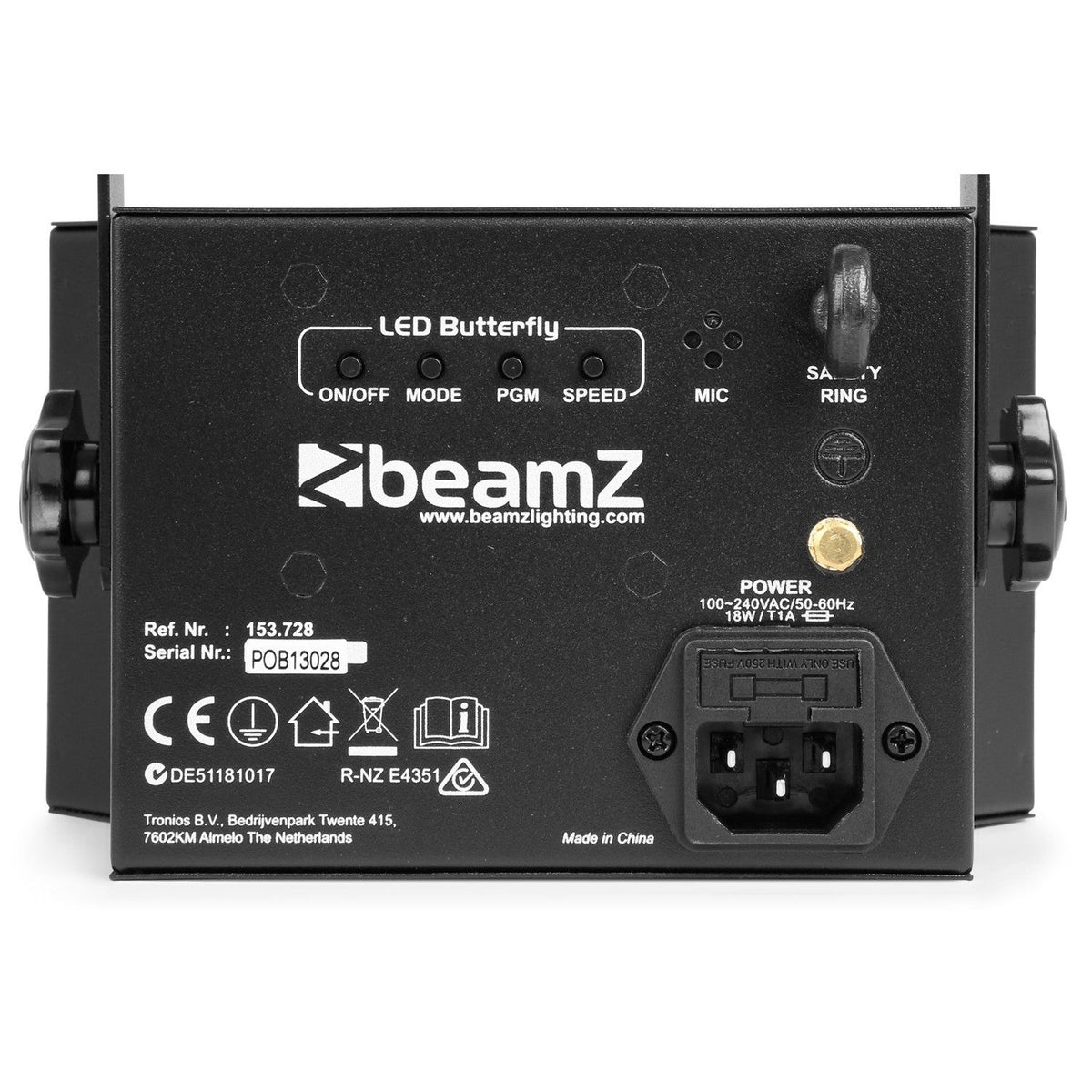 beamZ LED Butterfly - Efectos con strobo - Tempo Shop