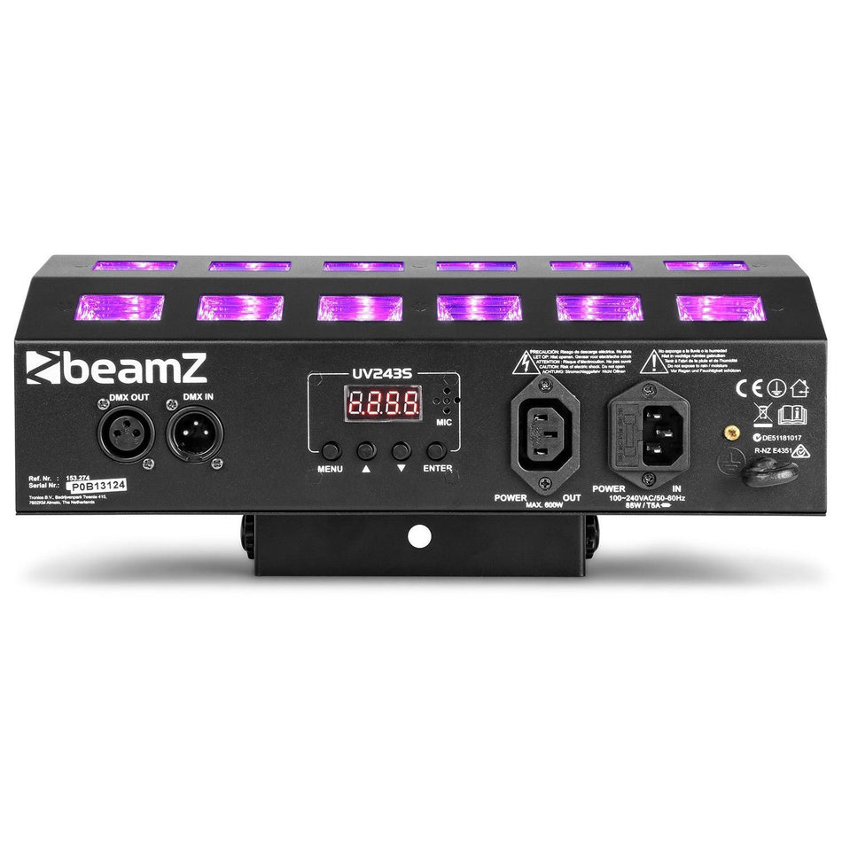 beamZ BUV463 - Strobo LED UV - Tempo Shop