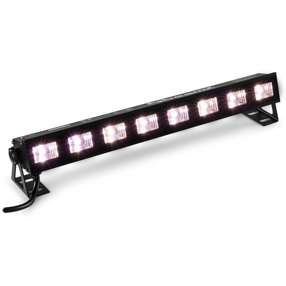 beamZ BUVW83 - Barra LED 8x 3W UV/Blanco 2 - en - 1 - Tempo Shop